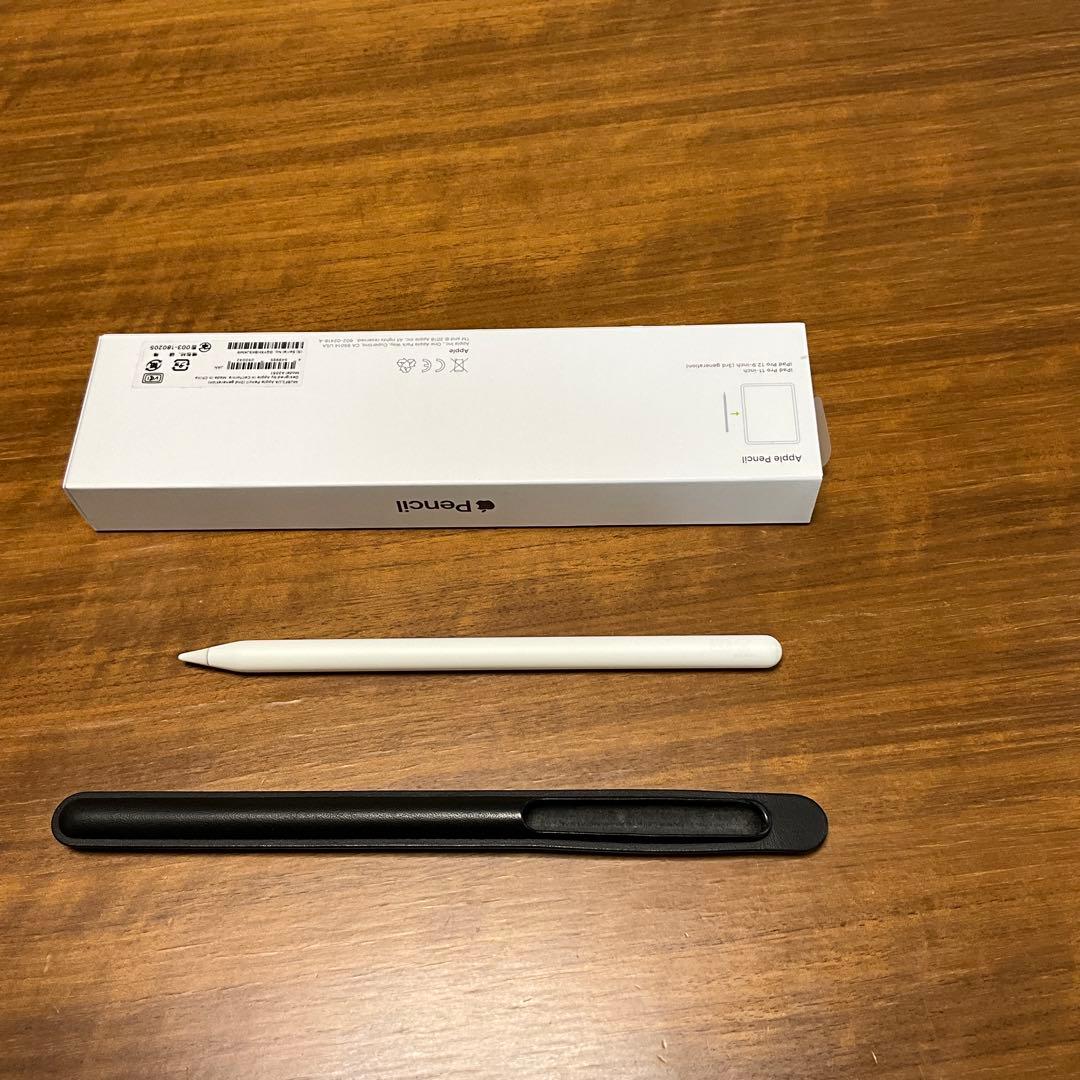 美品 Apple Pencil (第2世代) 純正レザーケース付き