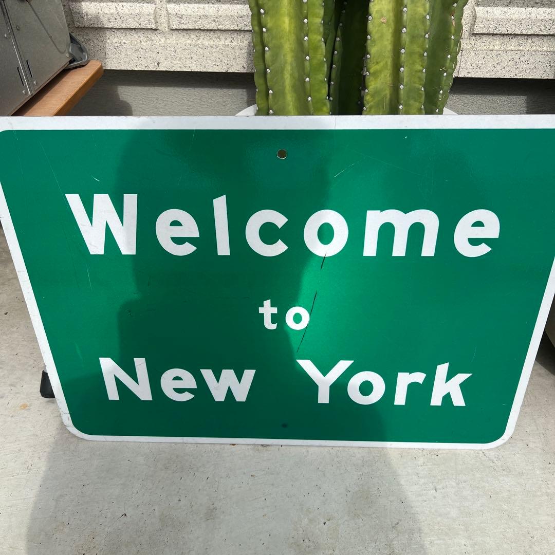 welcome to new york 交通標識 USA 看板 アメリカ