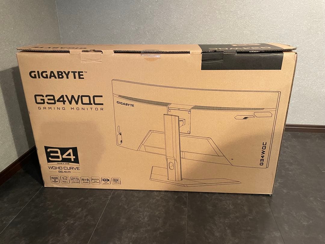 GIGABYTE G34WQC 34インチ ウルトラワイドゲーミングモニター
