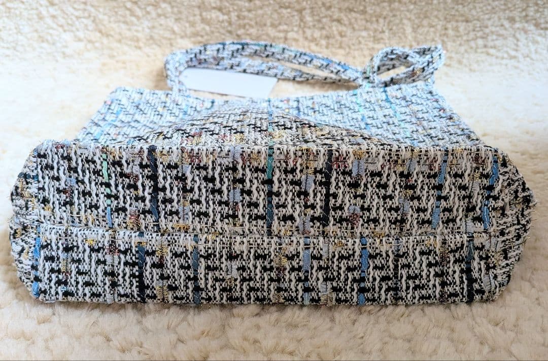 CHANEL ツイード トートバッグ スパンコール