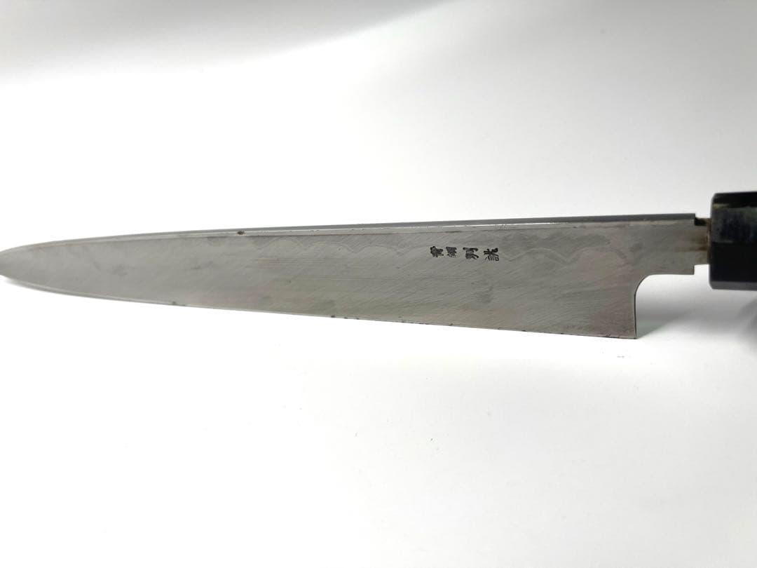 カリメロ　柳刃包丁　墨流し　青鋼　別誂