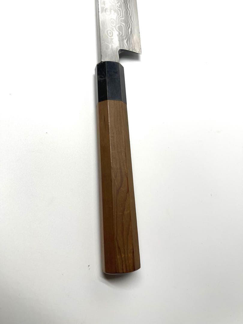 カリメロ　柳刃包丁　墨流し　青鋼　別誂