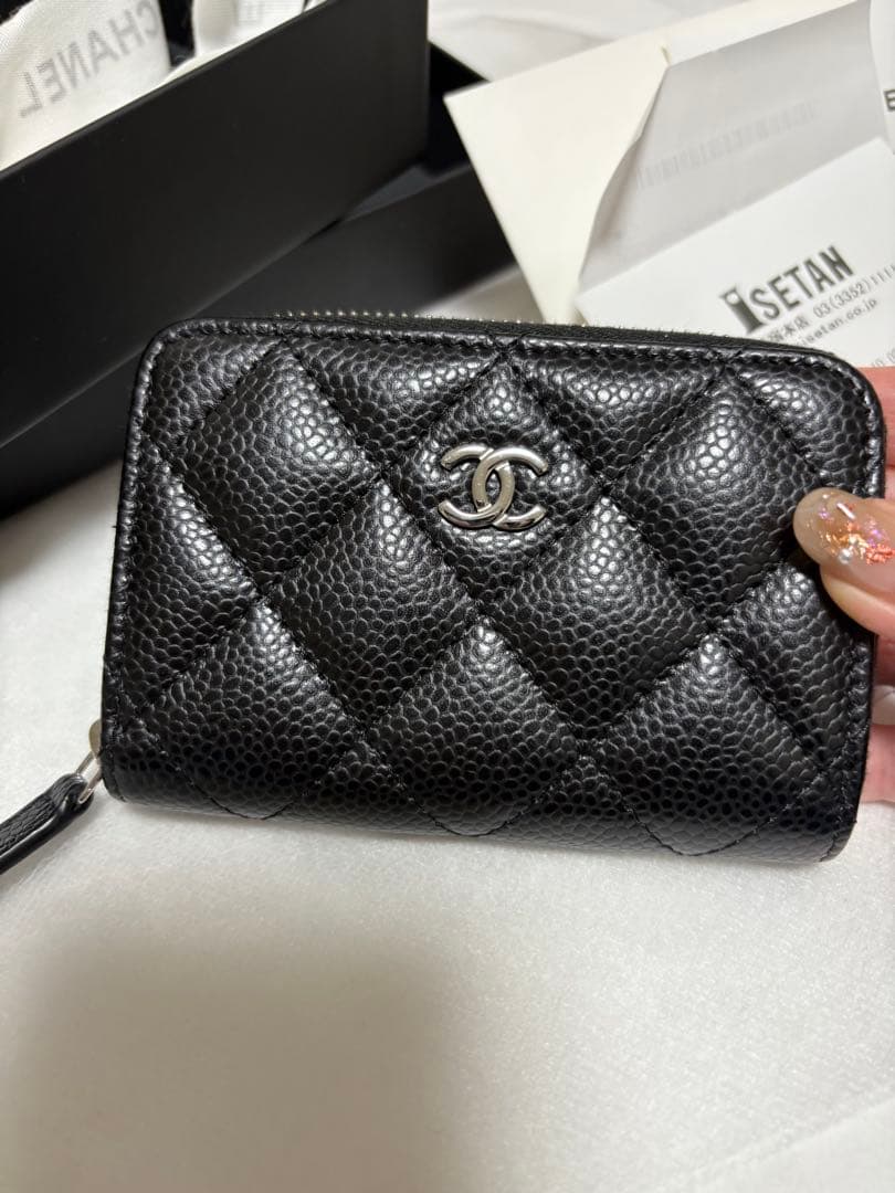【美品】CHANEL クラシック ジップ パース