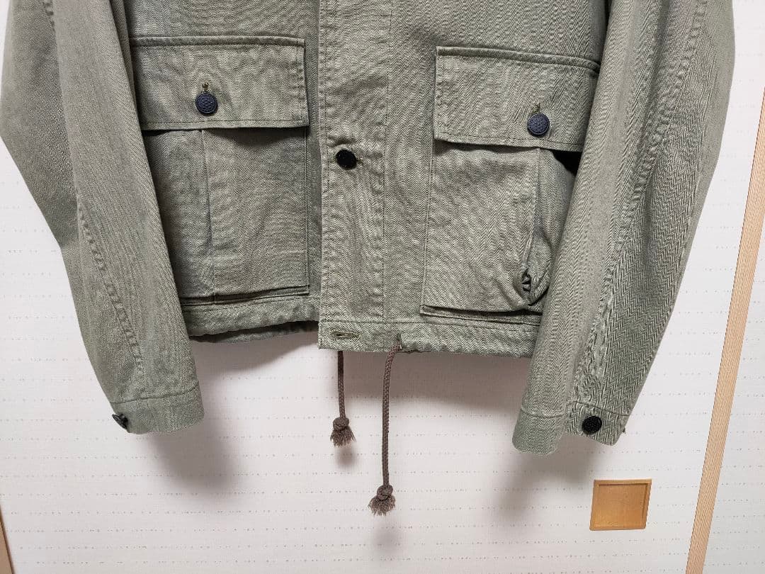 【orSlow / オアスロウ】Vネック ヘリンボーン ツイルジャケット