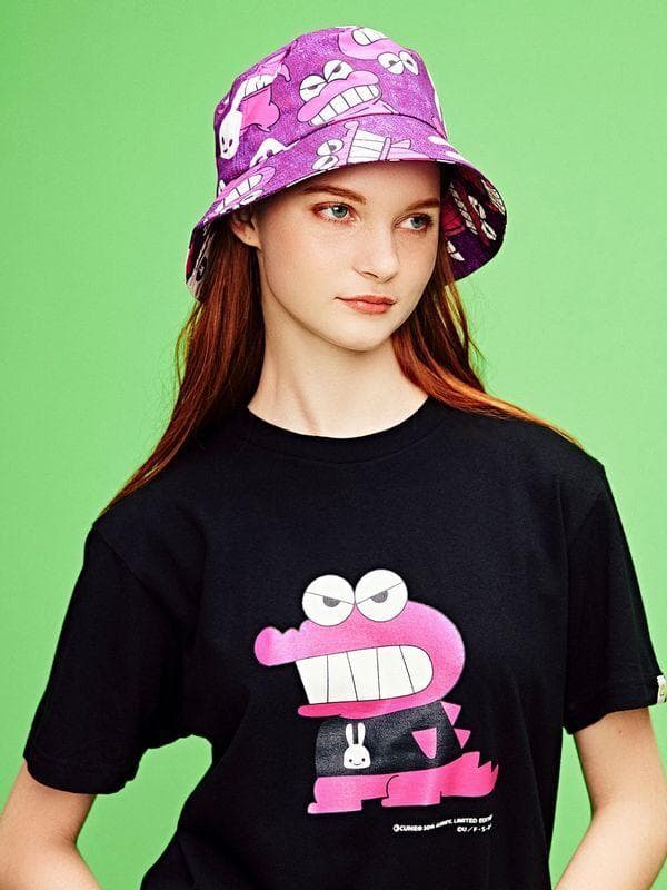 即完売 新品 キューン クレヨンしんちゃん コラボ ワニ山さん バケット ハット
