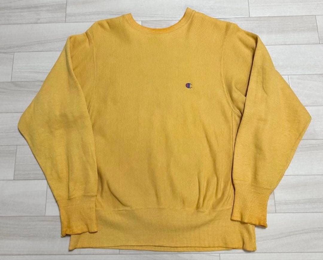 90s champion reverse weave 目有り USA製 イエロー