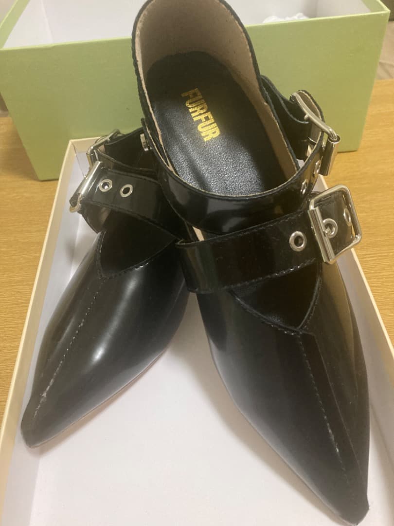 ダブルストラップバブーシュ