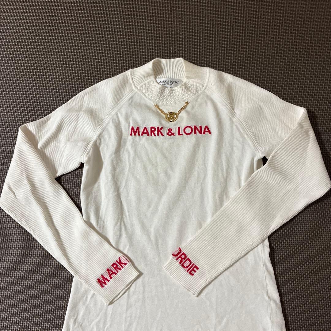 MARK & LONA ホワイト長袖セーター 38