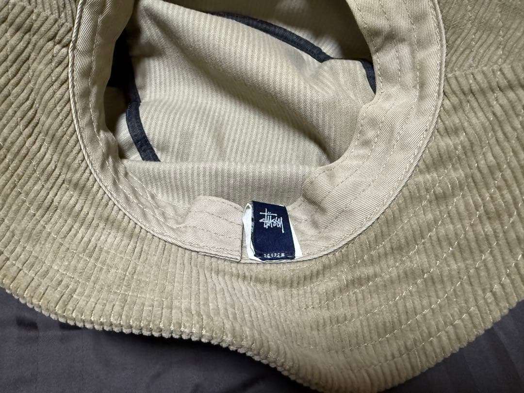 OldStussy USA製コーデュロイ バケットハット ベージュ