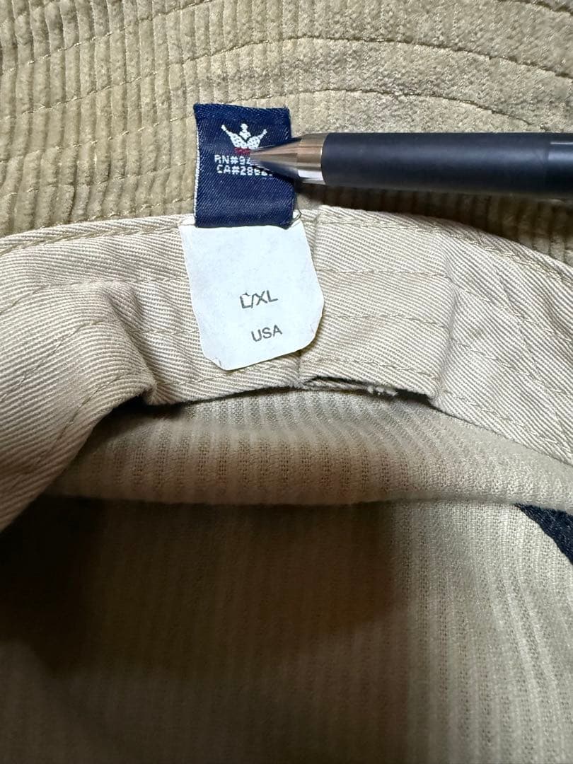 OldStussy USA製コーデュロイ バケットハット ベージュ