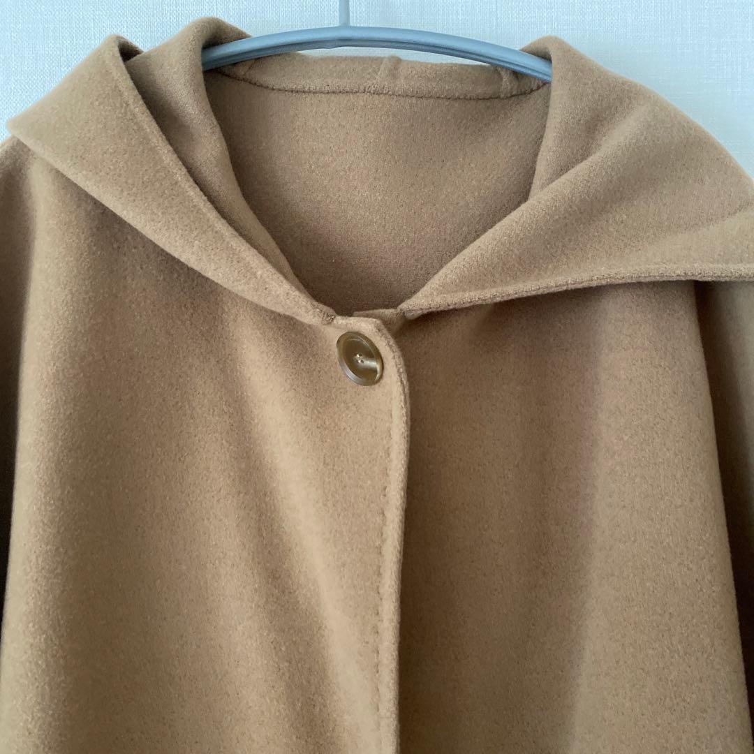 ※専用商品　24aw ohgaリバーポンチョコート　キャメル　ステッチ