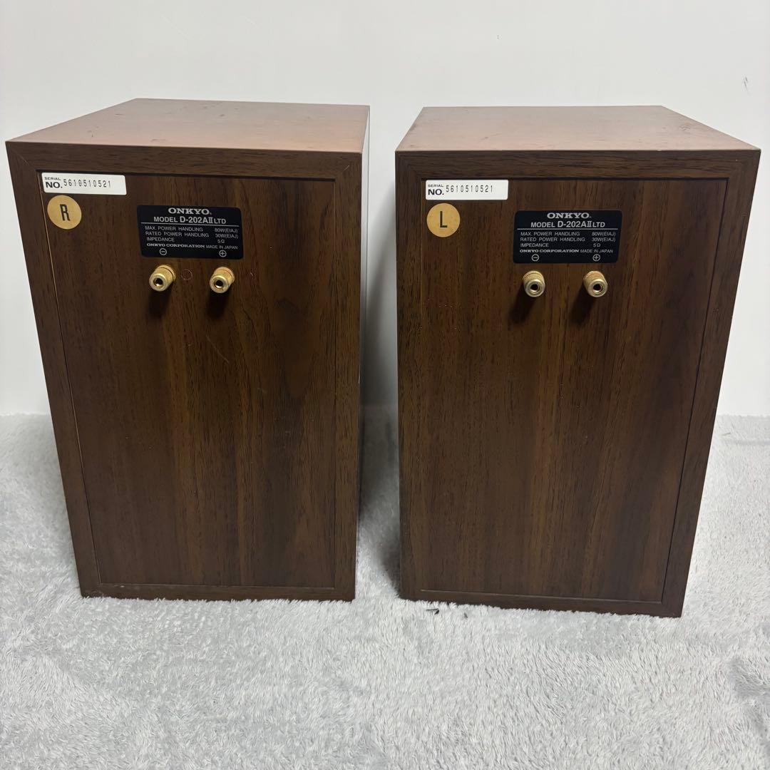 ONKYO D-202AⅡLTD ペアスピーカー シリアル同番 ジャンク