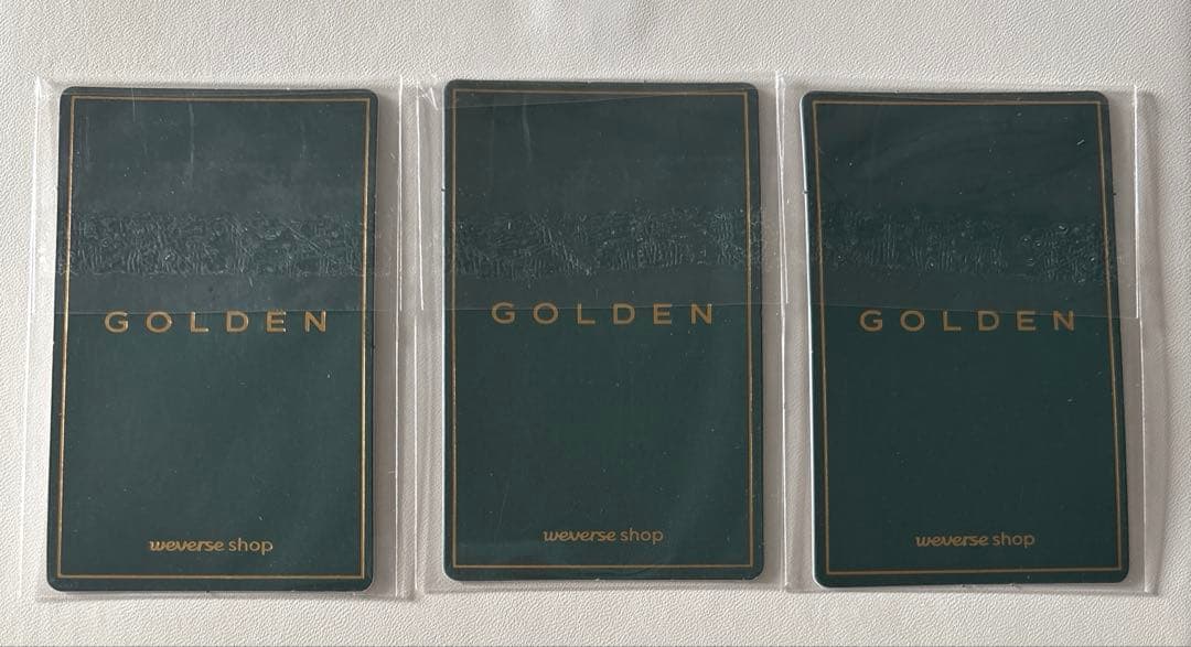 ジョングク GOLDEN トレカ live on stage コンプリート