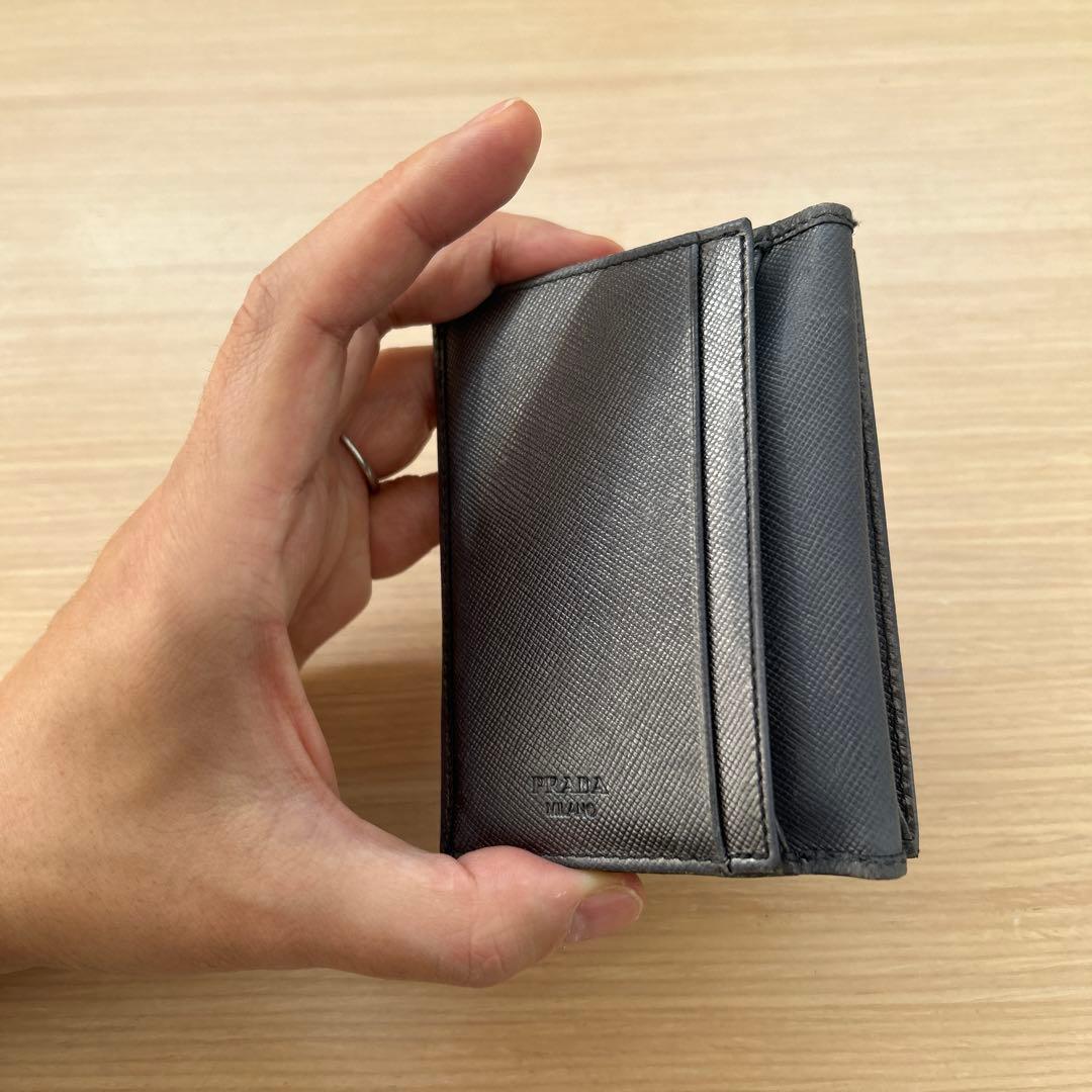 プラダ PRADA 名刺入れ/カードケース グレー