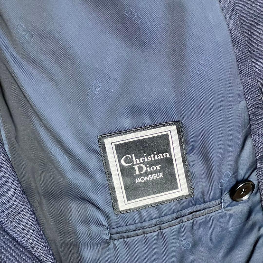 Christian Dior ダブルブレスト ウールジャケット ネイビー系