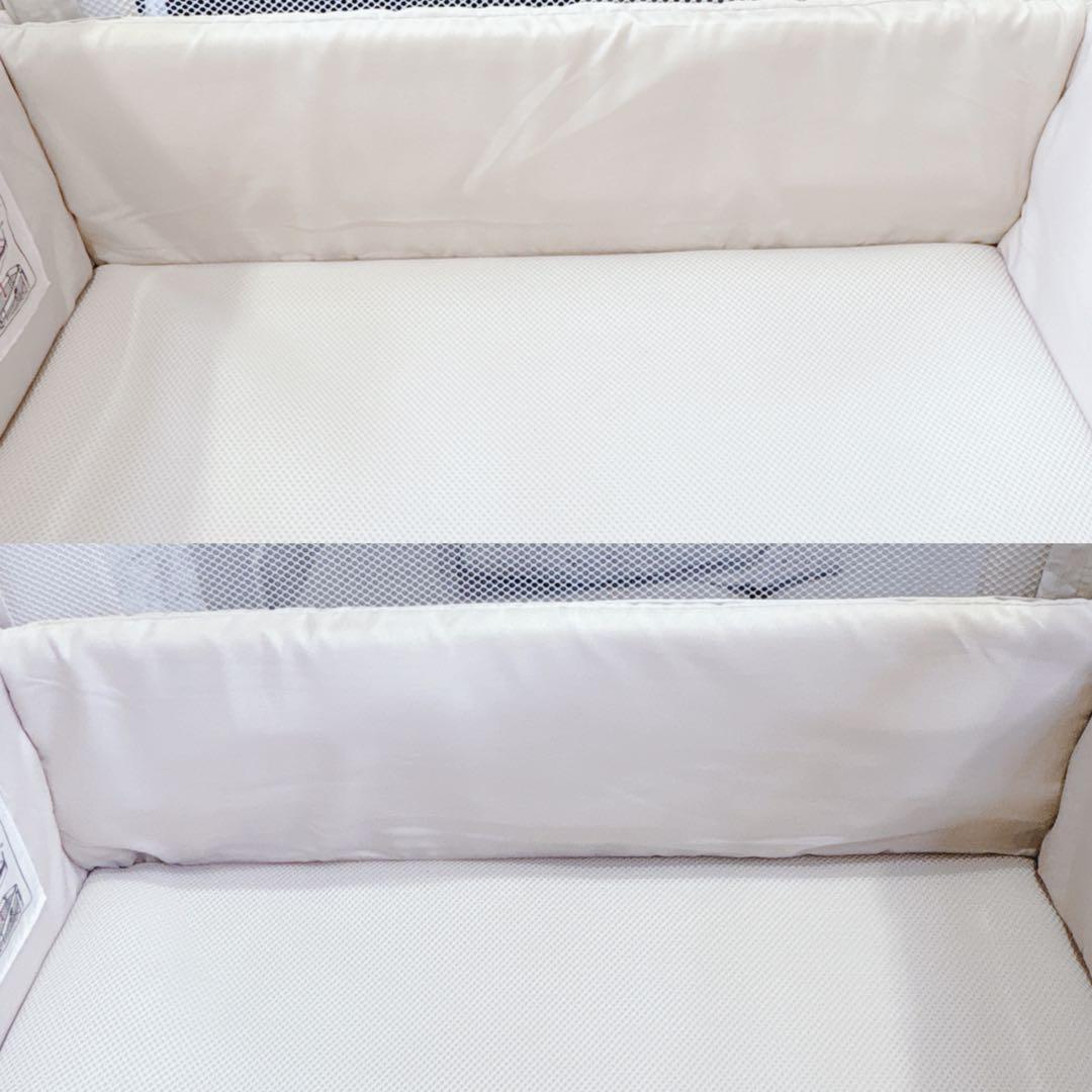 アップリカ ベビーベッド ココネルエアー ミルク ホワイト