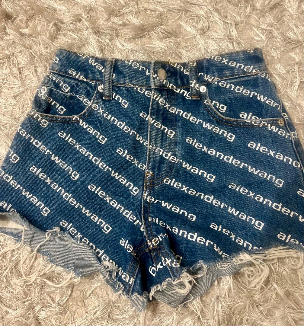 alexanderwang ロゴデニムショートパンツ