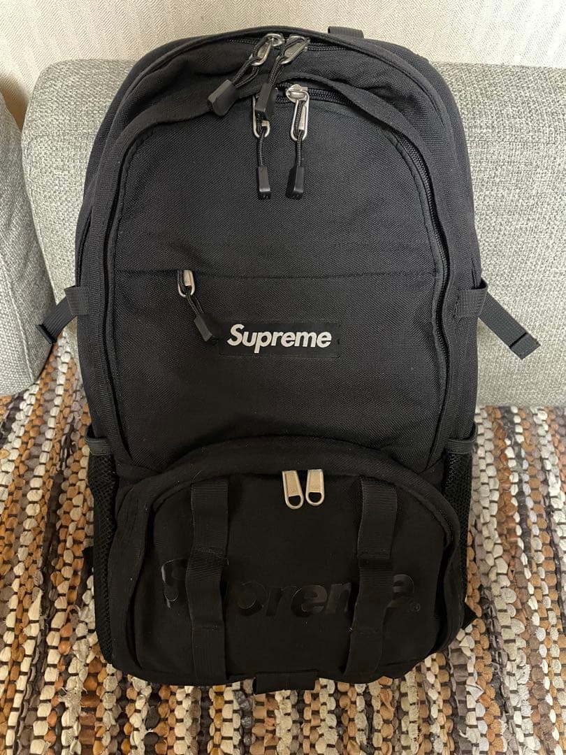 シュプリーム supreme バックパック ブラック