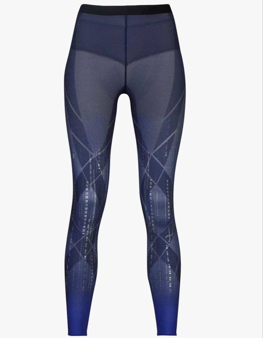 【美品】CW-X ワコール スポーツタイツ HZY279 ウィメンズ ブルー