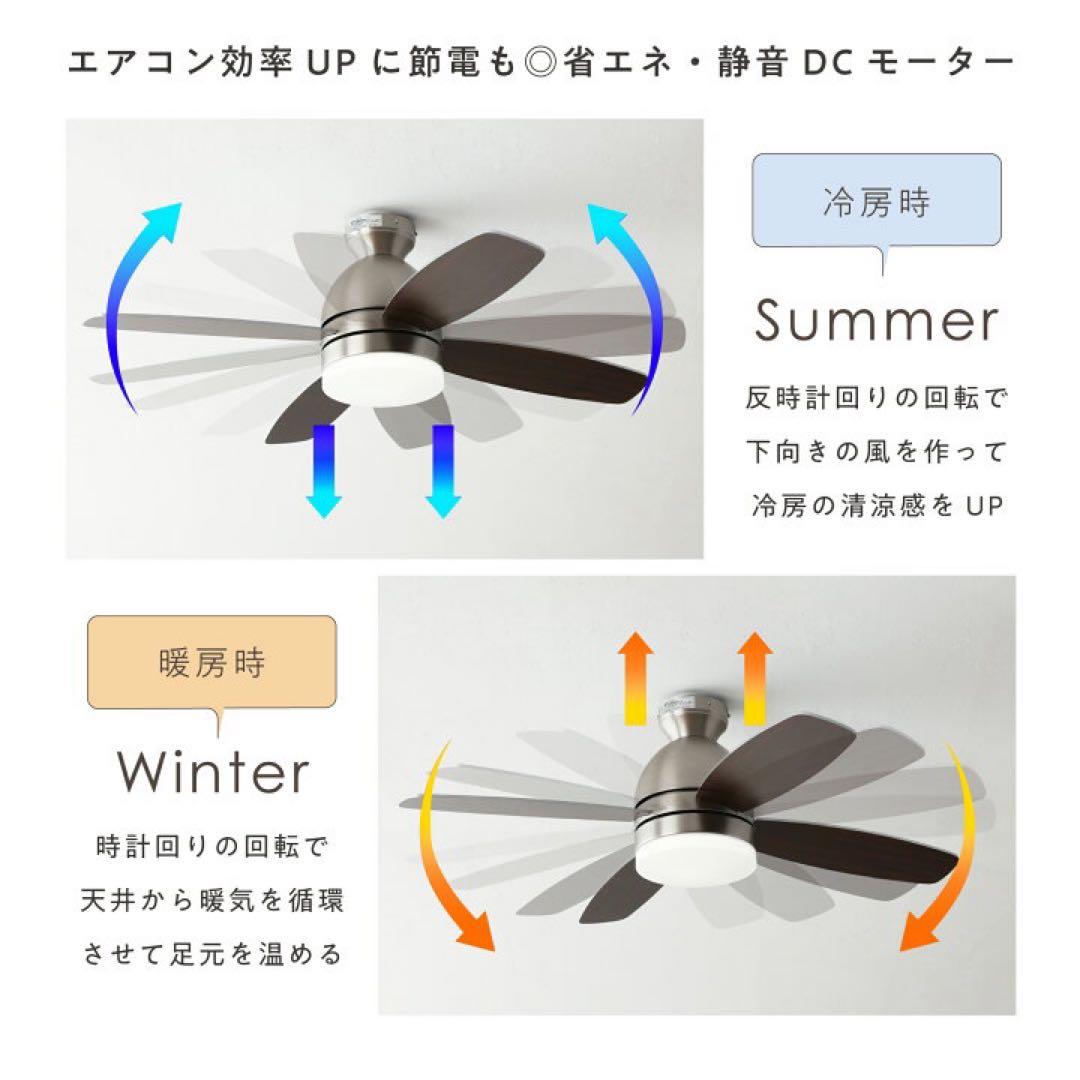 VENTOTA シーリングファンライト 天井 ファン 調光調色　ナチュラル