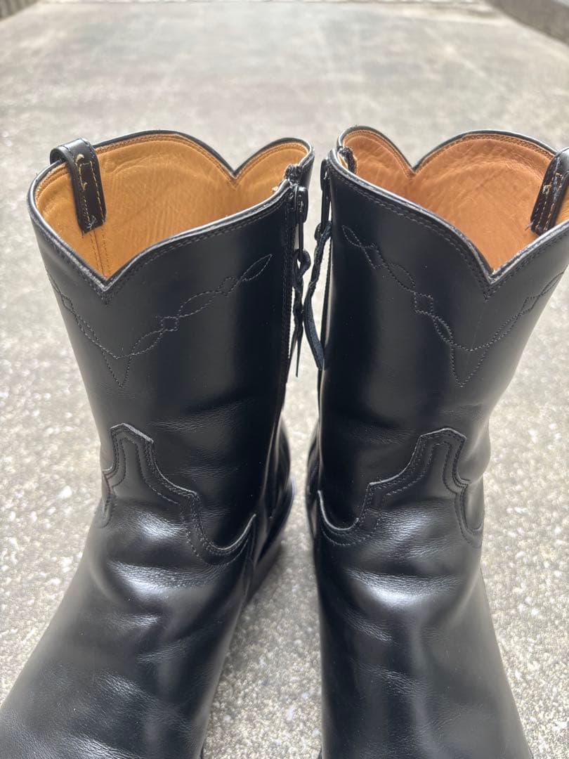 【美品】Lucchese ルケーシー ウエスタンブーツ 9 サイドジップブーツ