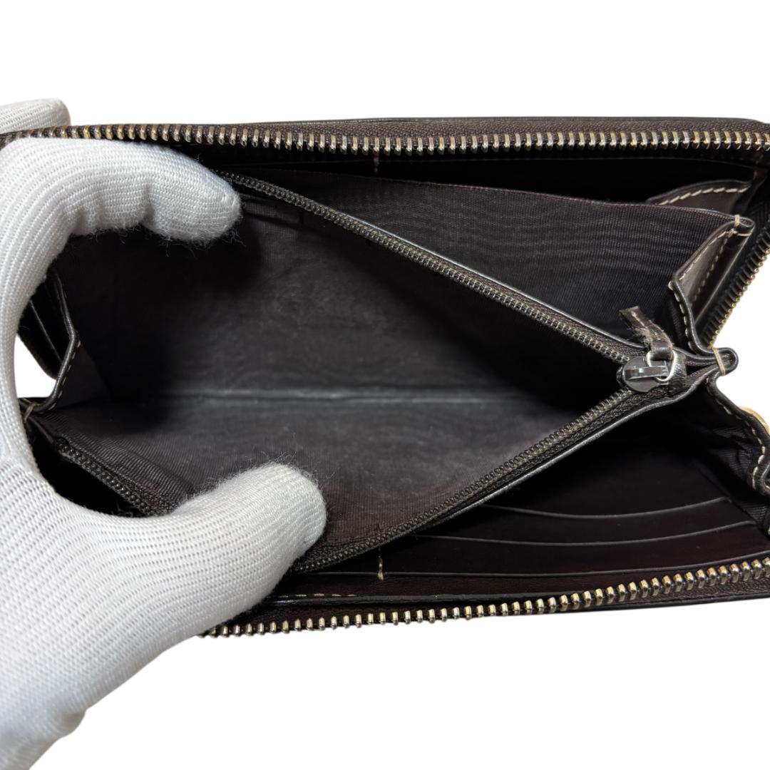 GUCCI グッチ GGキャンバス ラブリーハート ラウンドジップ 長財布