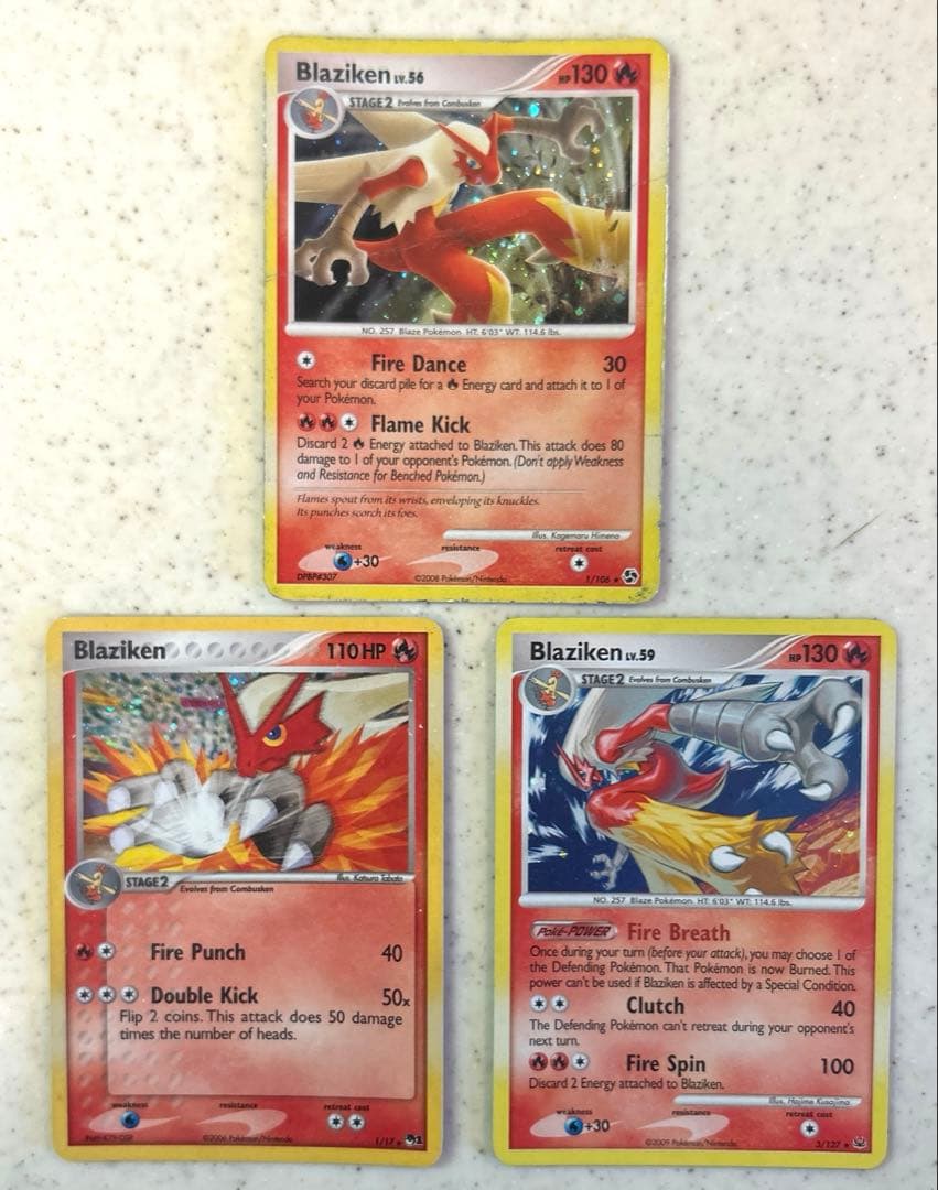 ホウエン御三家 バシャーモ3点セット【英語版】