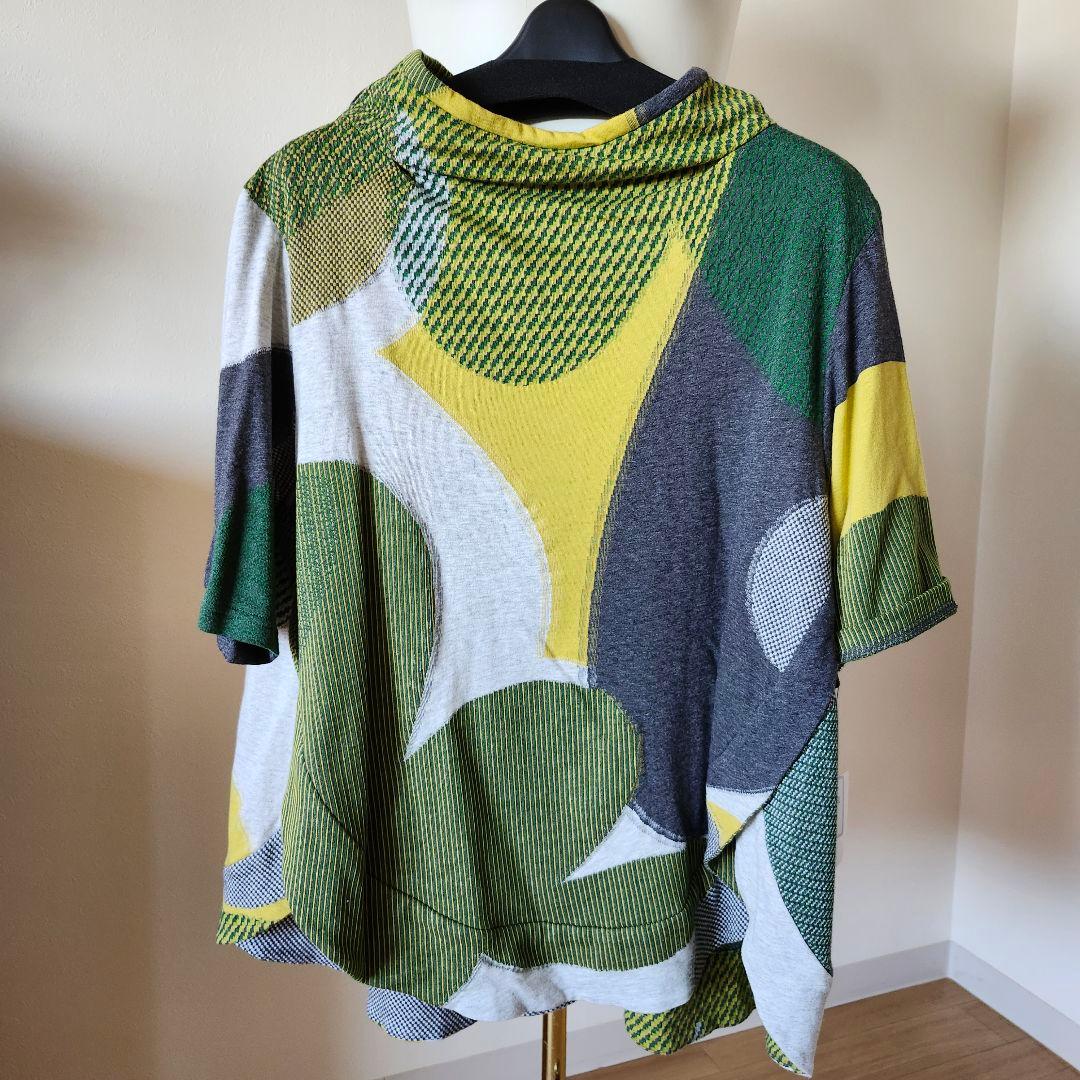 【新品未使用 】慈雨 カットソー チュニック 七分袖 ゆったりサイズ