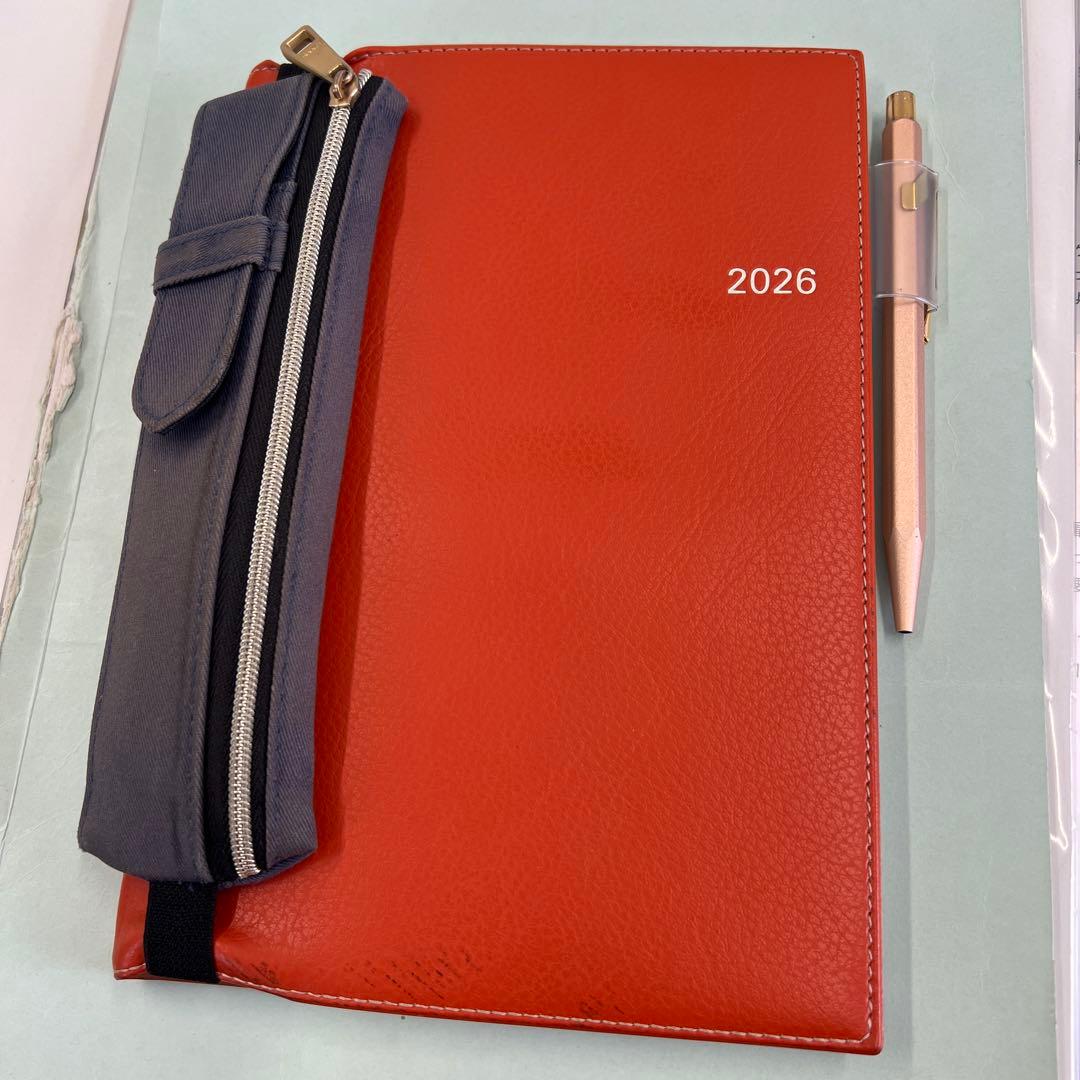 2026年用オレンジスケジュール帳　中古