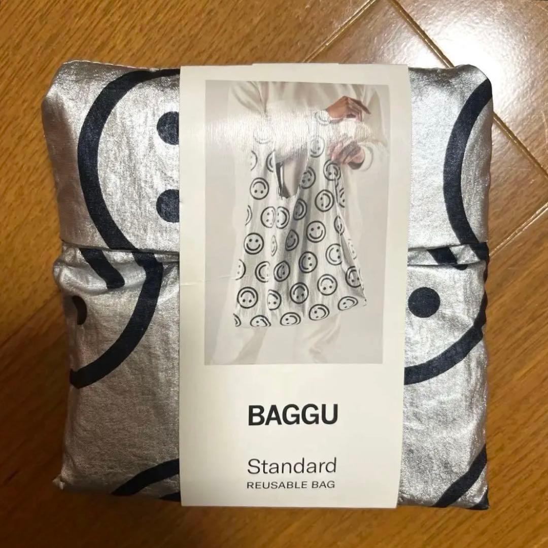 【ラスト1点】BAGGU standard メタリックハッピー