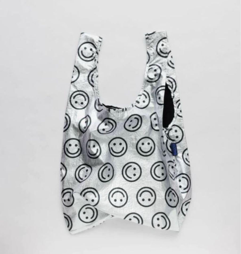 【ラスト1点】BAGGU standard メタリックハッピー