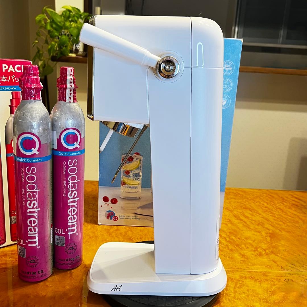 Sodastream ソーダストリーム Art ガスシリンダ2本　専用ボトル1本