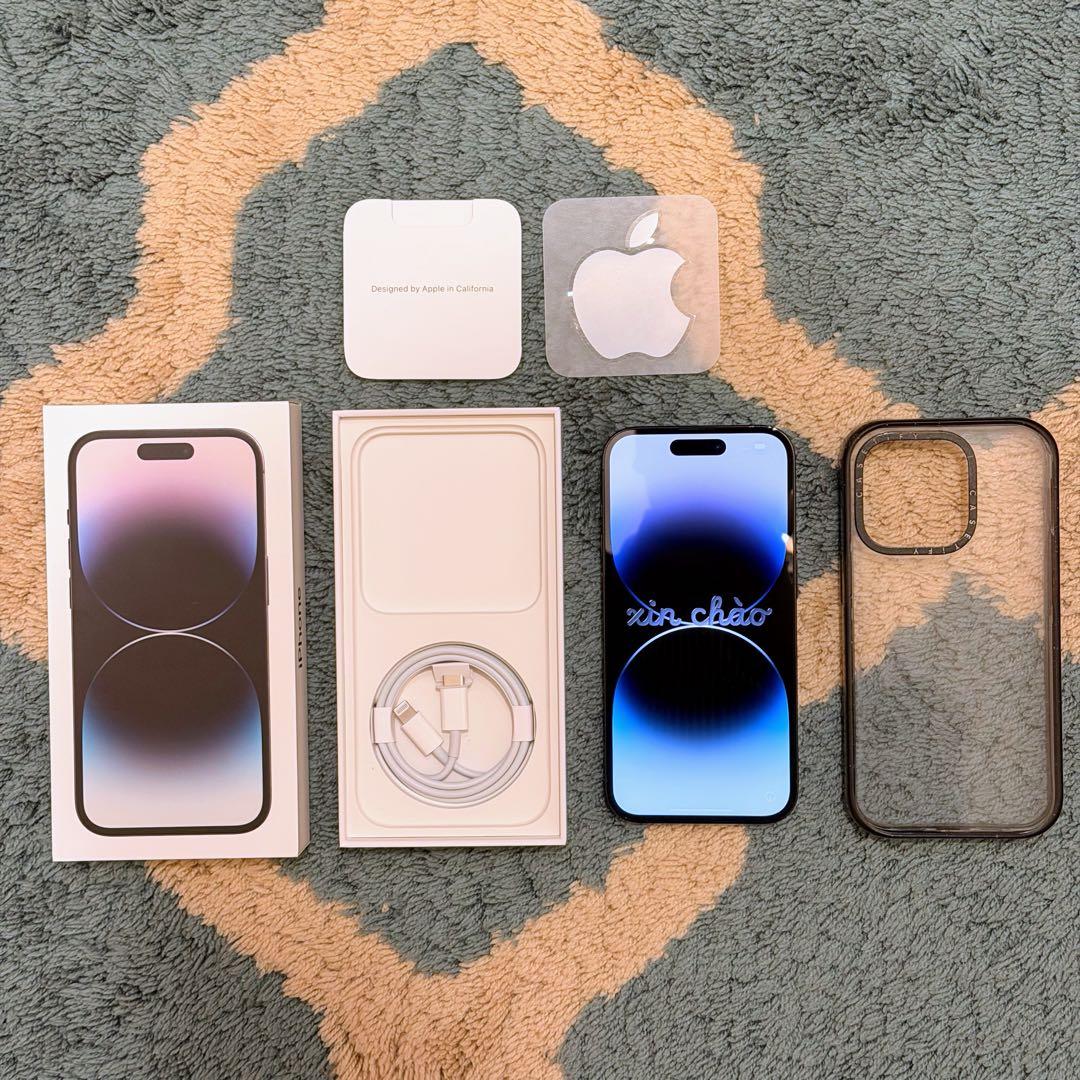 iPhone 14 Pro スペースブラック 本体 casetifyケースセット