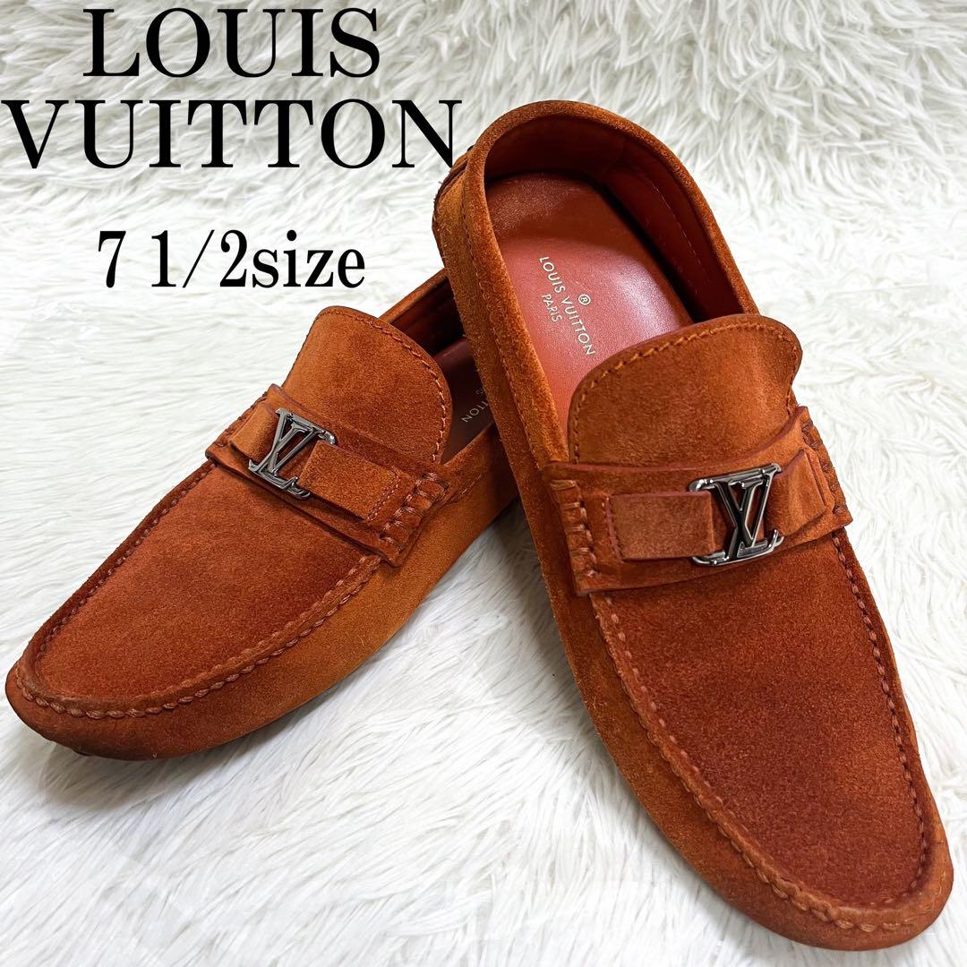 売約済！　ルイヴィトン ドライビングシューズ ホッケンハイム LV金具 スエード