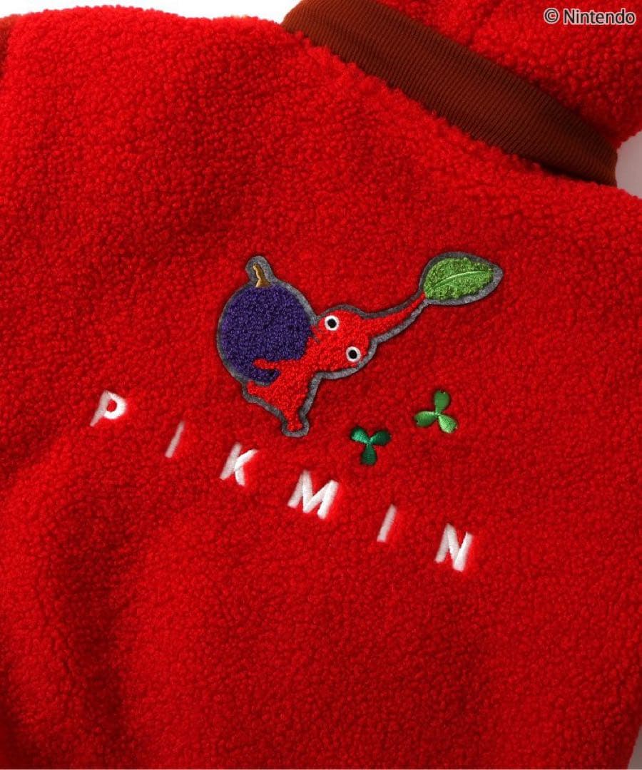 『aya』BREEZE ピクミンコラボ リバーシブルボアブルゾン