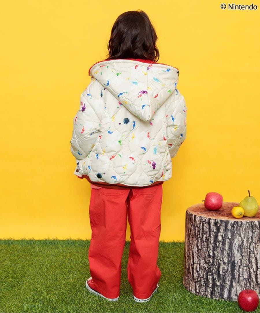 『aya』BREEZE ピクミンコラボ リバーシブルボアブルゾン