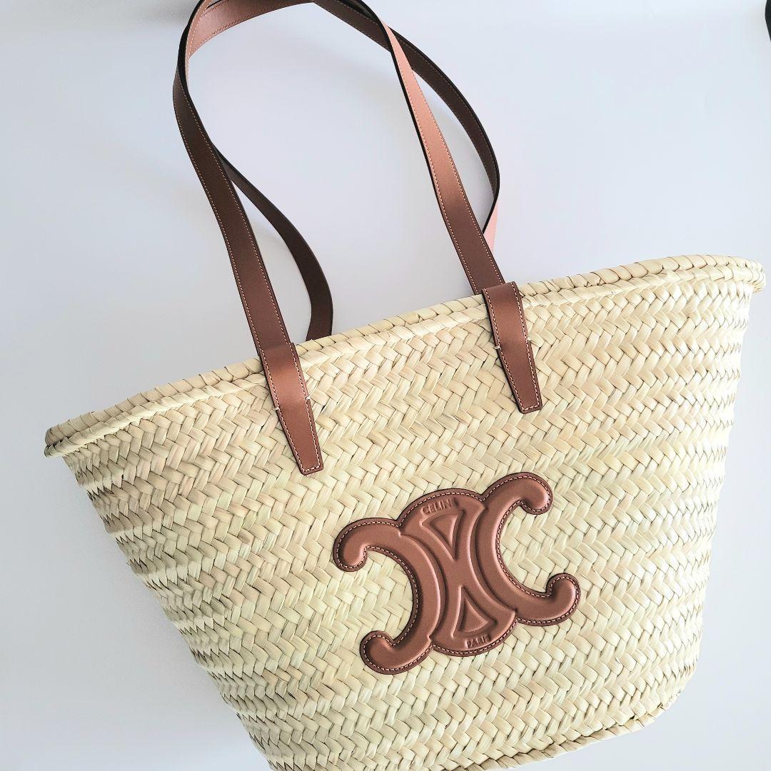 【新品未使用・訳アリ】CELINE/セリーヌ ミディアム クラシックパニエ タン