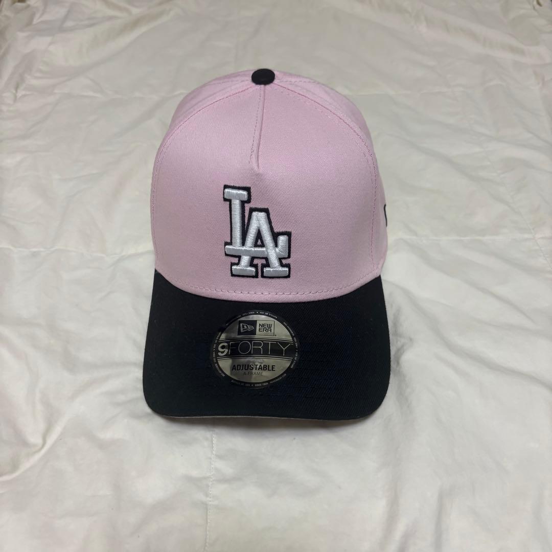 mi7cha　ニューエラロサンゼルスドジャース　LA ロゴ　ピンク