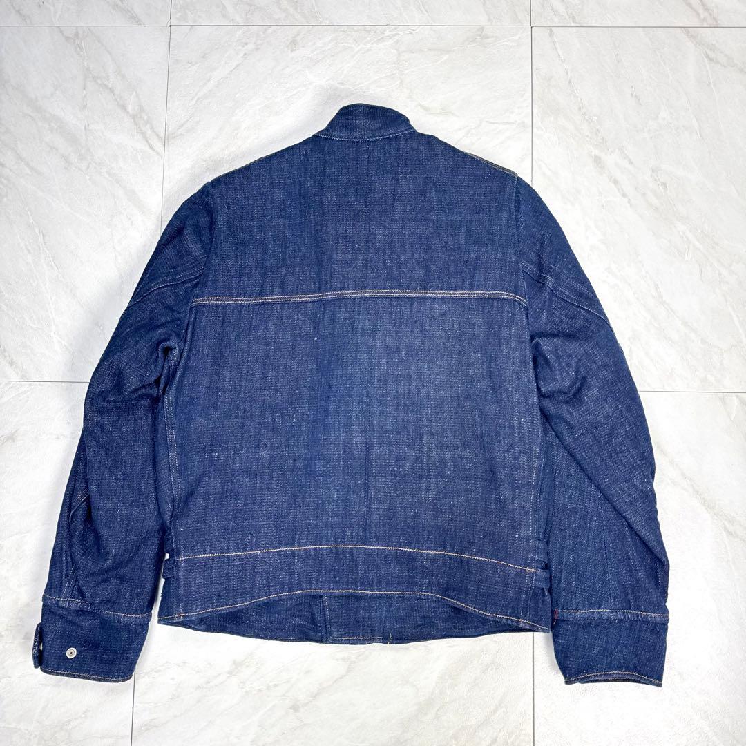 美品 45R インドカディデニムの908ライダースジャケット 中綿 サイズ2