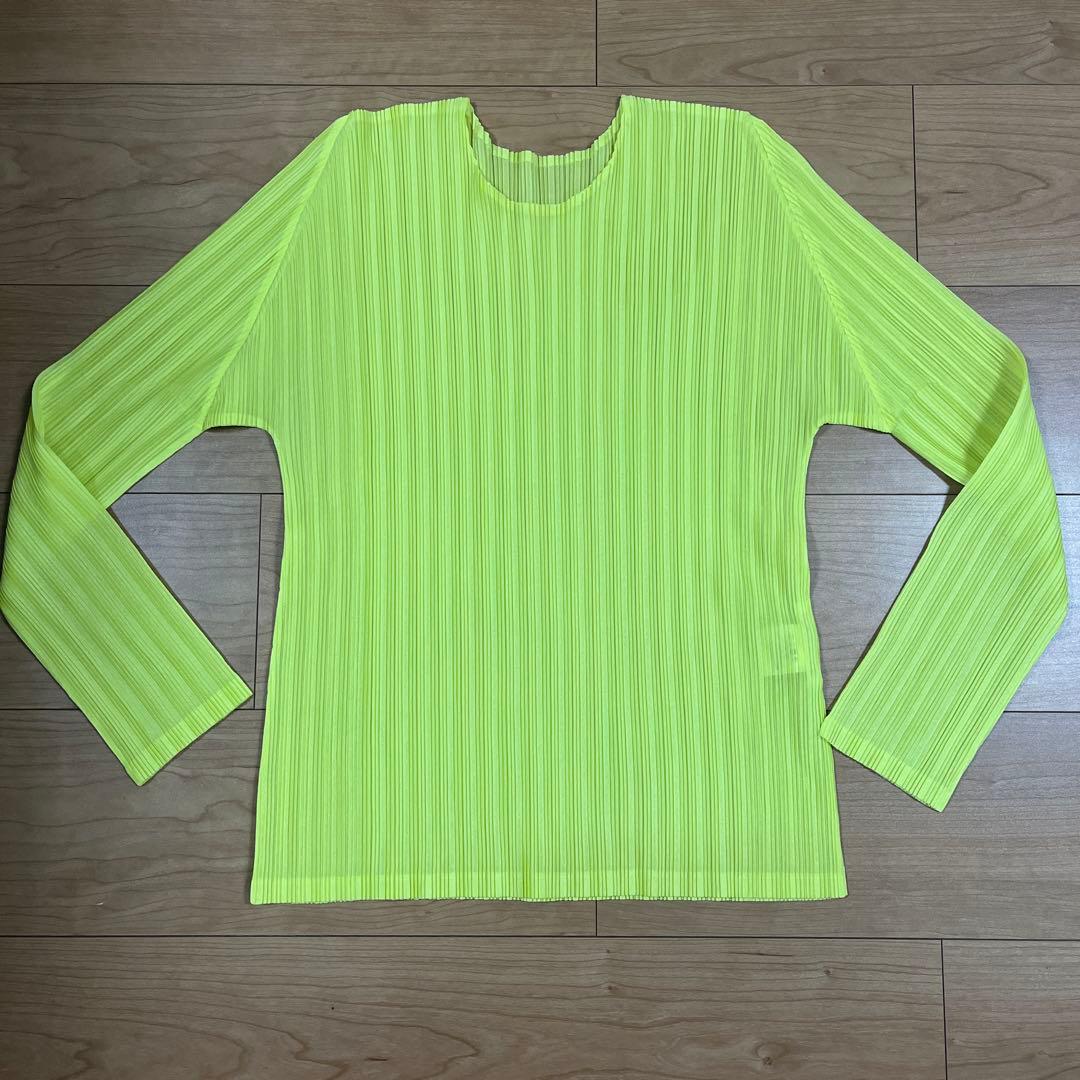 【お値下げ】PLATS PLISE イエロー リブプリーツ　サイズ3