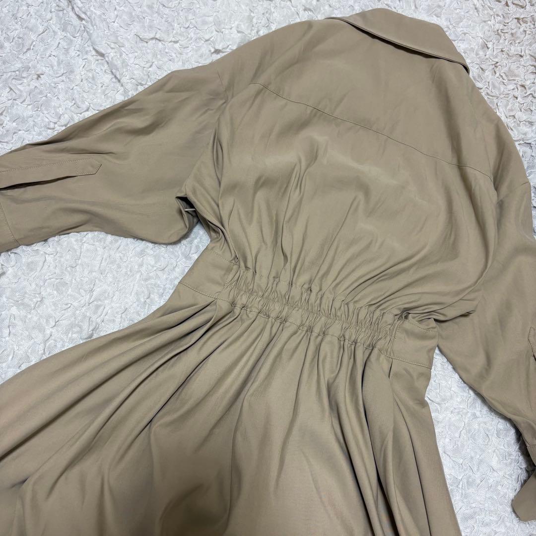 美品✨ジェンヌ　完売品　クラシックリッチフレアワンピース　カシュクール　M