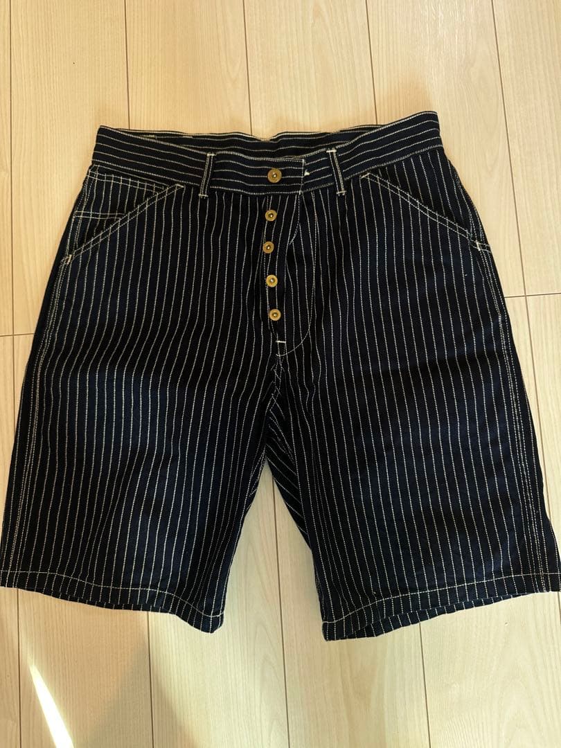 【超美品】リアルマッコイズ ストライプショートパンツ 32