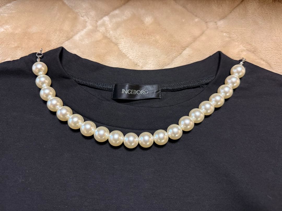 INGEBORG 黒　ネックレス付　チュニック　セットアップ　新品未使用