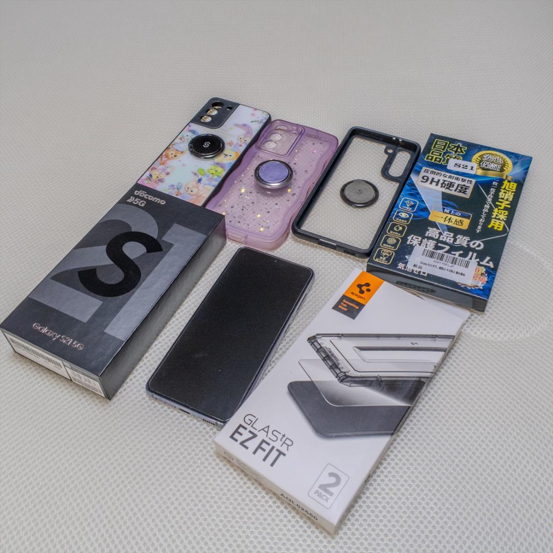 サムスン Galaxy S21 5G ドコモ SC-51B ファントムグレー美品