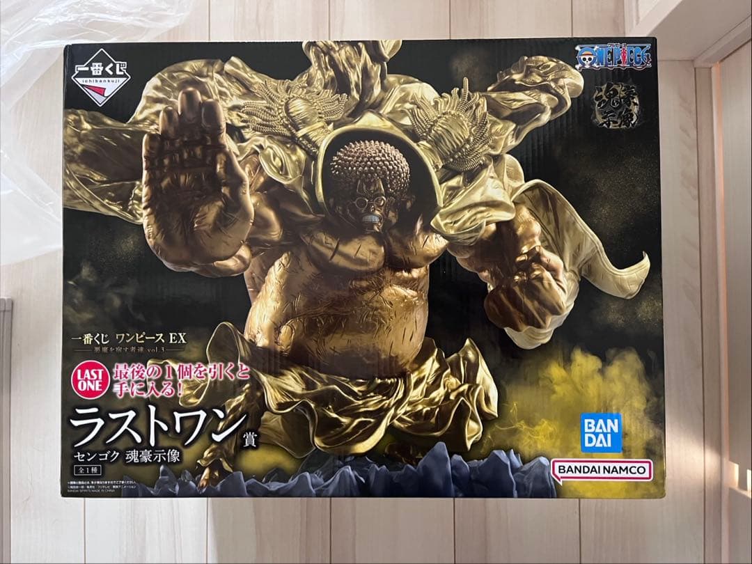 一番くじ ワンピース ラストワン賞　センゴク 魂豪示像　フィギュア　おまけ