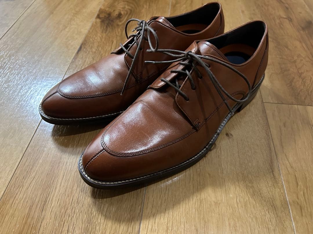 未使用試着のみ コールハーン Uチップ ブラウン ドレス 本革 革靴 ビジネス