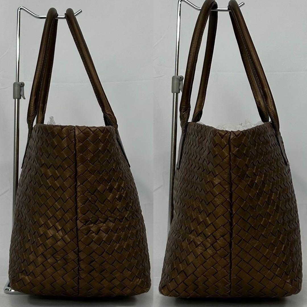 【極美品】バーニーズ ニューヨーク トートバッグ レザー 肩掛け ブロンズ