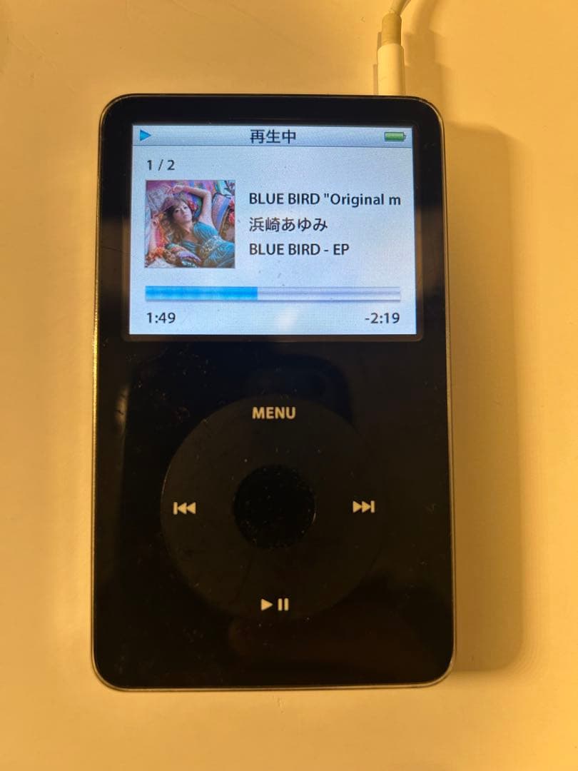 iPod Classic ブラック イヤフォン・USBケーブル付き