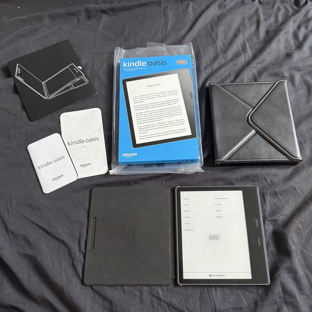 【美品】kindle oasis★色調調節ライト搭載★wifi+4G★32GB