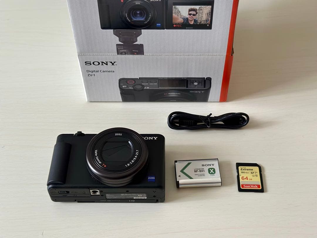 SONY VLOGCAM ZV-1 ゼットブイワン SDカード付き